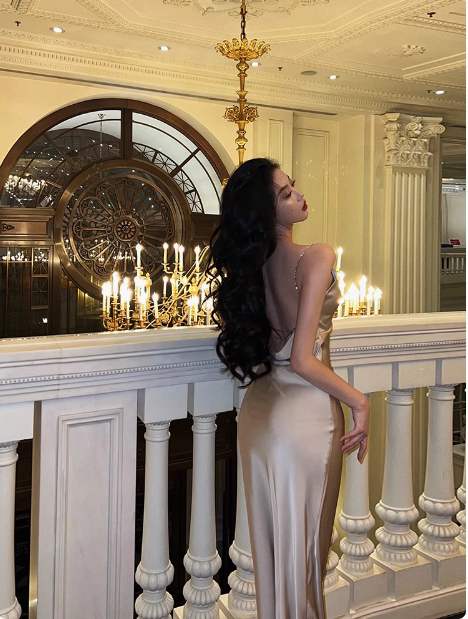 Sexy Mermaid Spaghetti Straps Champagne 18th Birthday Dress Party Gown Birthday Outfits Birthday Dress Ideas For Women DP2325