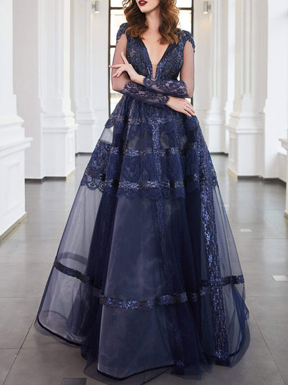 Temperament Mesh Exquisite Sexy Women's Dress