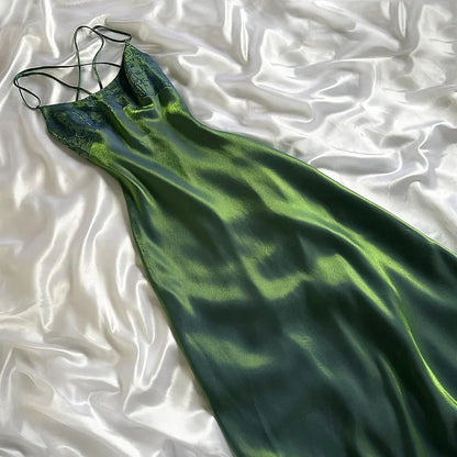 Green Shiny Stunning Beautiful Elegant Floral Long Satin Ball Gown Evening Gown Birthday Party Dress Prom Gown gh4231