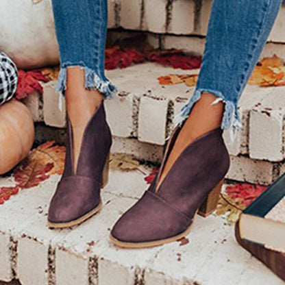Women's Fashion Thick Heel Chic Boots