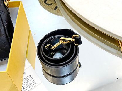 FENDI  Nappa FF 1974 Embossed Mini Baguette Black Sold Out