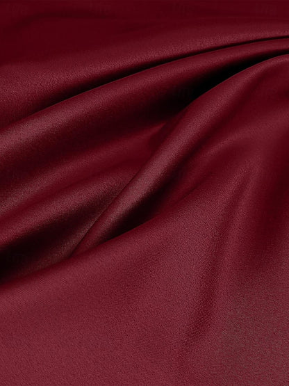 Round Neck Solid Color Lace Midi Dress