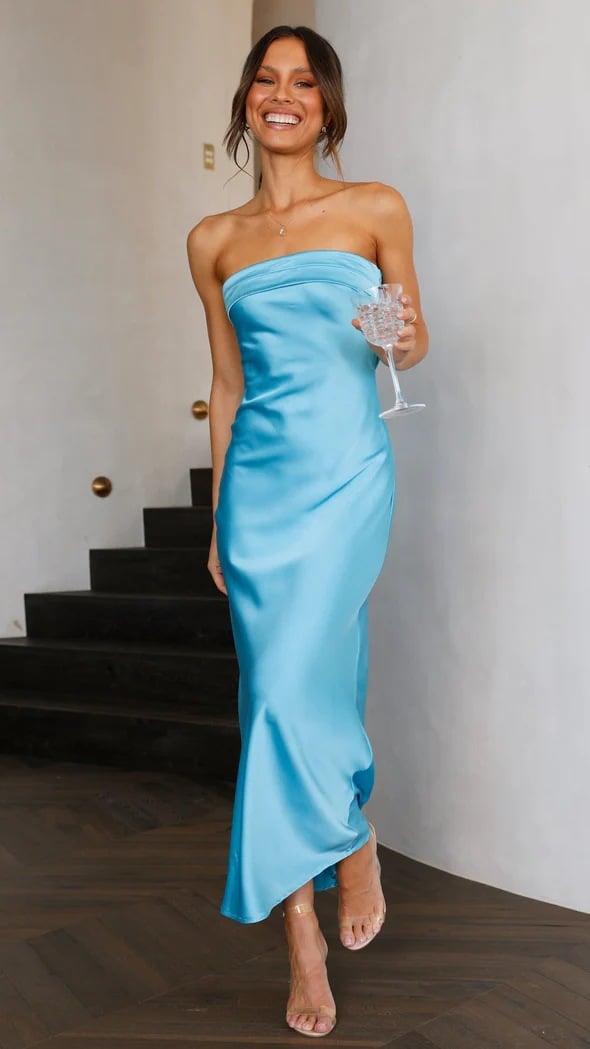 loveedsTM-Strapless Elastic Backless Sexy Dress