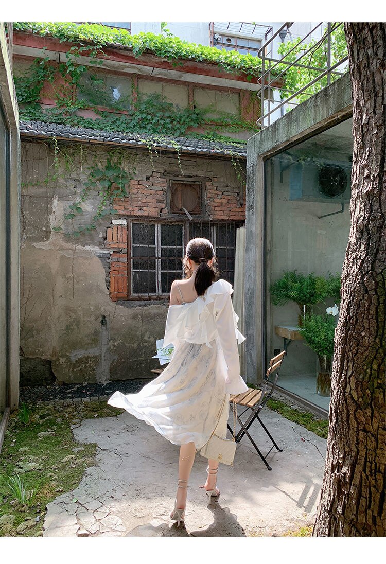 loveedsTM-Summer Party Midi Elegant Dress Women Strap Sexy Design High Wasit Vintage Casual Dress Sleeveless Chiffon Sweet Dress