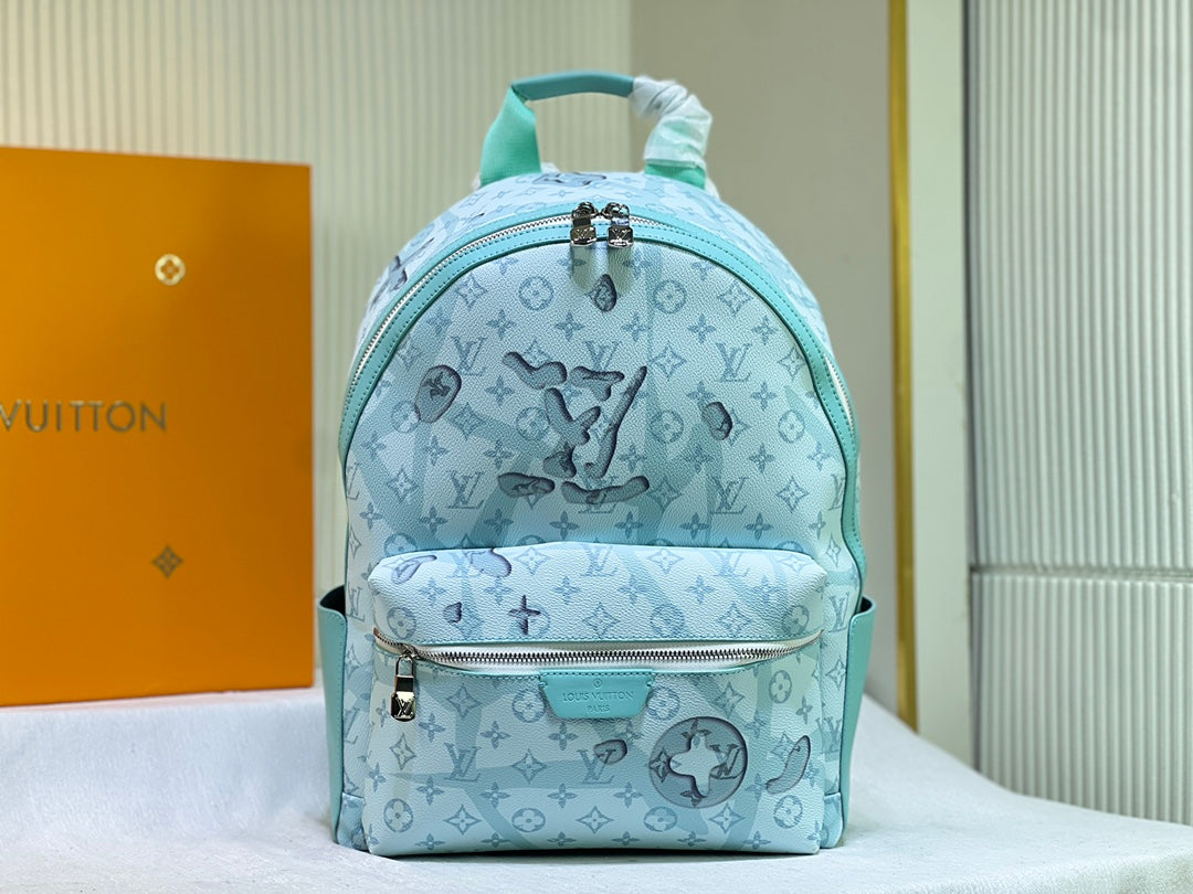 LOUIS VUITTON DISCOVERY BACKPACK CRYSTAL BLUE