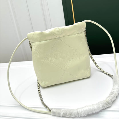 Chanel 22 Mini Handbag Light Yellow