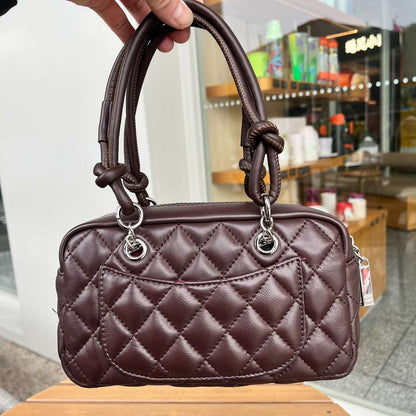 Chanel Brown Cambon Ligne Shoulder Bag Dark brown