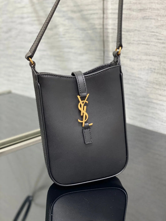 YSL Le 5 A 7 Mini Black Bag - 13x20x4cm