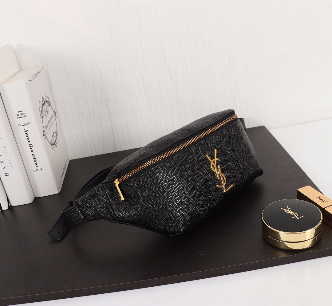 Saint Laurent Classic Monogram Leather Belt Bag