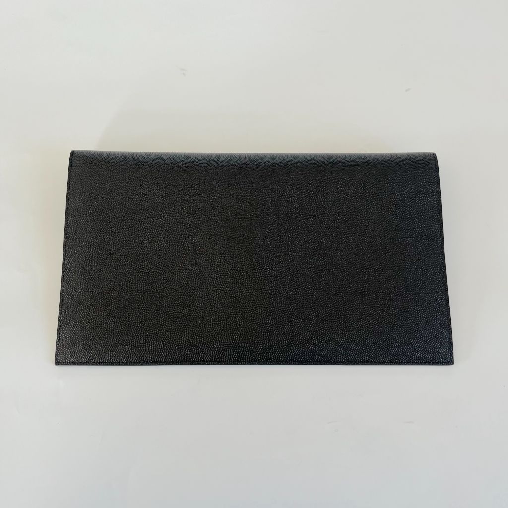 Saint Laurent Uptown Pouch in Grain De Poudre Embossed Leather