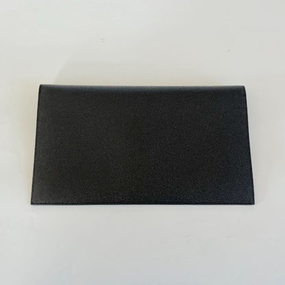 Saint Laurent Uptown Pouch in Grain De Poudre Embossed Leather