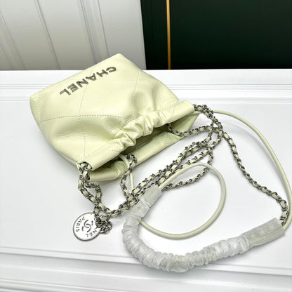 Chanel 22 Mini Handbag Light Yellow