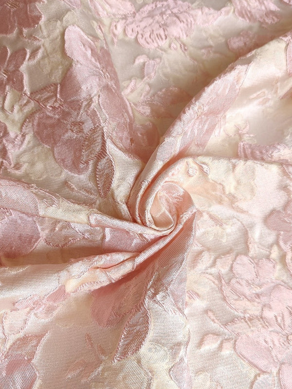 Jacquard Floral A-line Cocktail Dress