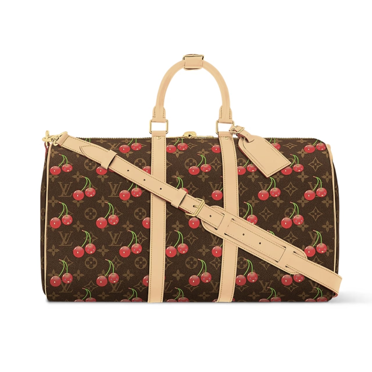 LOUIS VUITTON X TAKASHI MURAKAMI KEEPALL BANDOULIÈRE 45 MONOGRAM BROWN M13764