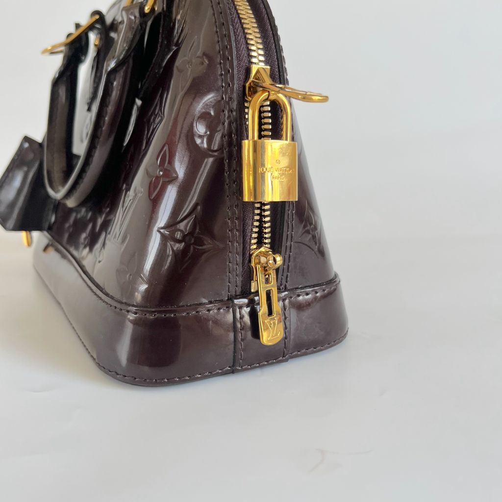 Louis Vuitton Burgundy Monogram Vernis Alma BB bag