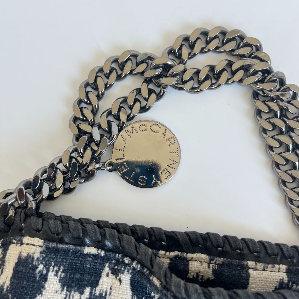 Stella McCartney animal fabric print large fallabela shoulder bag