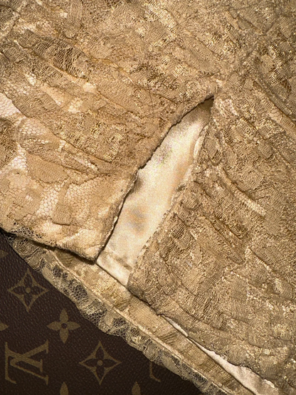 Champagne lace applique beading short homecoming dress prom dress evening dress gh4389