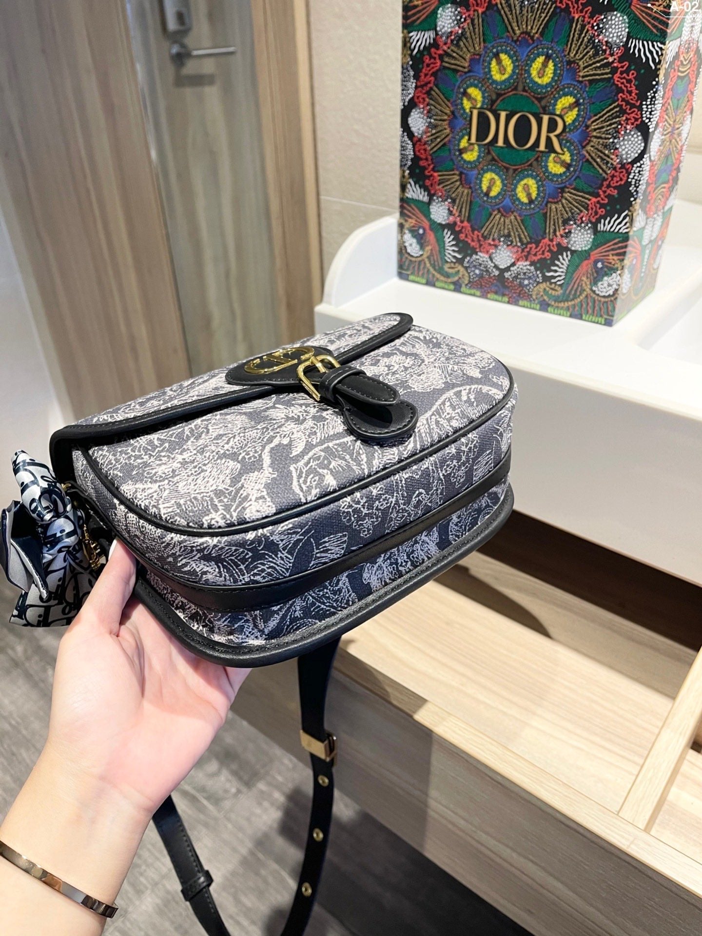 Dior Medium Bobby Bag Blue