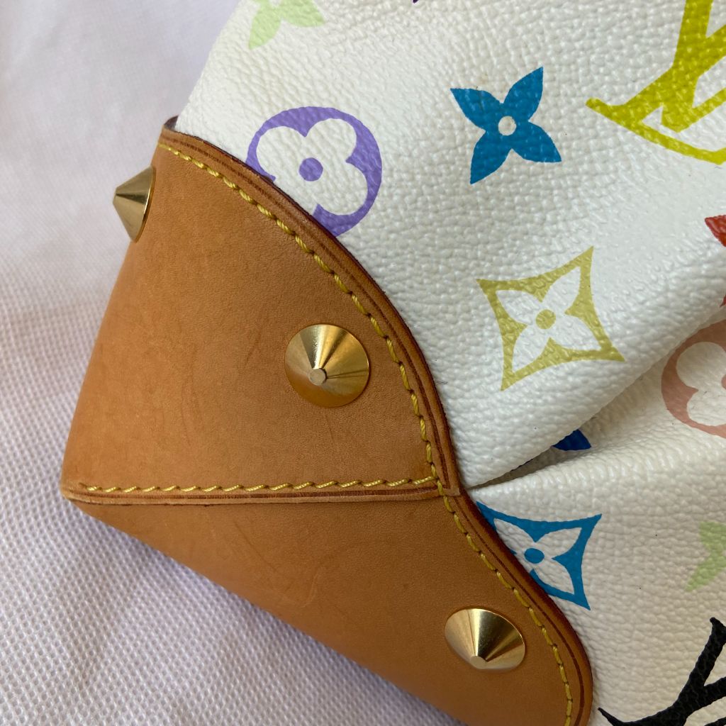Louis Vuitton White Multicolor Monogram Canvas Judy MM Bag