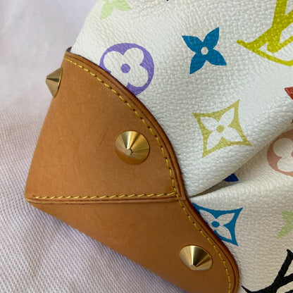 Louis Vuitton White Multicolor Monogram Canvas Judy MM Bag