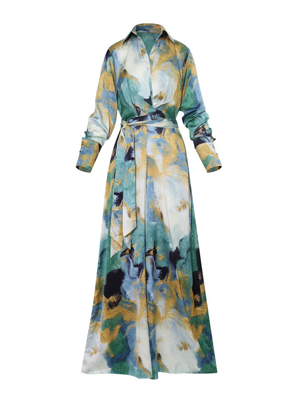 Luxurious and Comfortable Ink Print Women's Jumpsuit