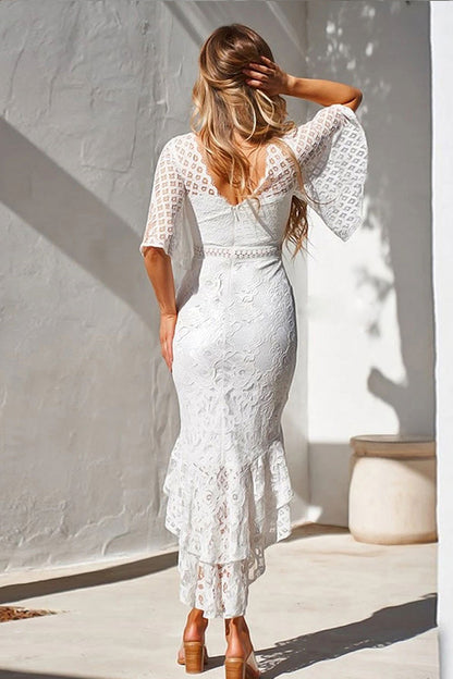 loveedsTM-Lace Slim Fishtail Women's Dress
