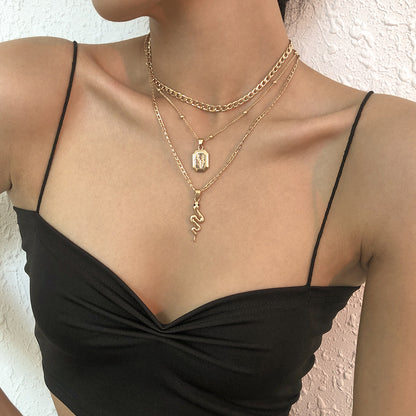 Fashion Multilayer Pendant Necklace Set