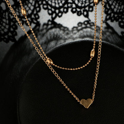 Love Multilayer Clavicle Heart Necklace