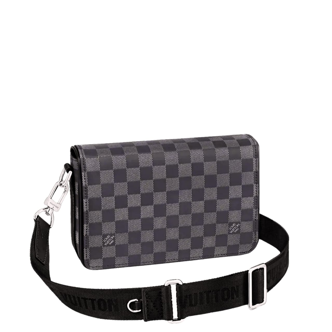 LOUIS VUITTON STUDIO MESSENGER DAMIER BLACK AND GREY 23CM N50007