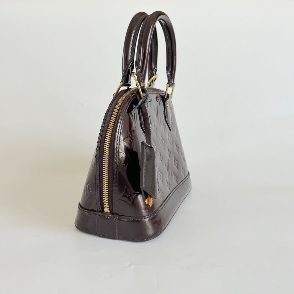 Louis Vuitton Burgundy Monogram Vernis Alma BB bag