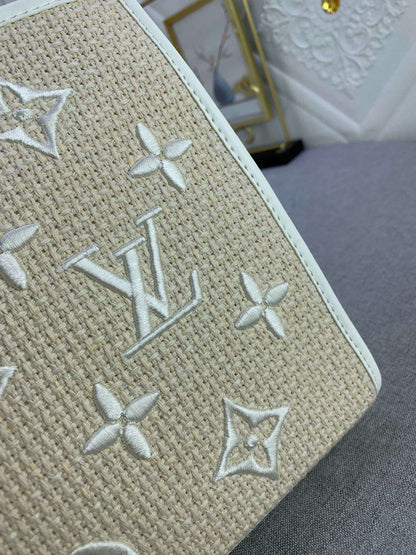 LV Soft Trunk White Taurillon Monogram