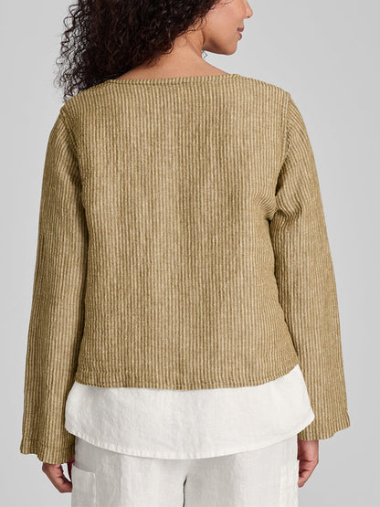 Cotton And Linen Cardigan