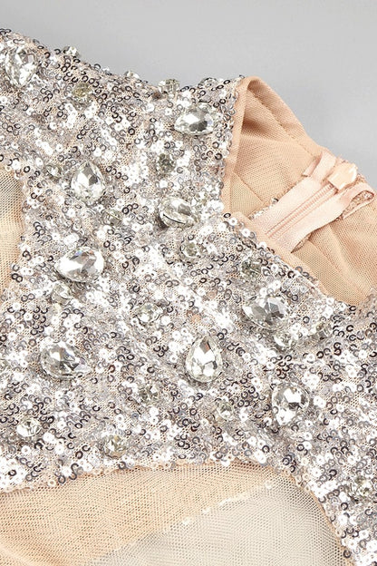 loveedsTM-Tassel sequin short heavy sexy dress-vx