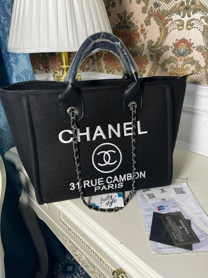 Chanel Denim 31 Rue Cambon Tote w Tag