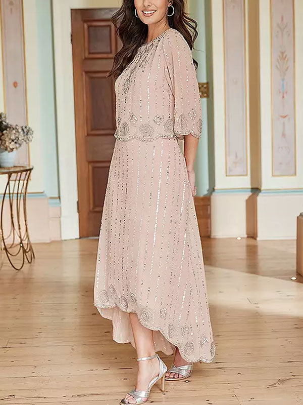 Sequined Elegant Sophisticated Ladies Dress