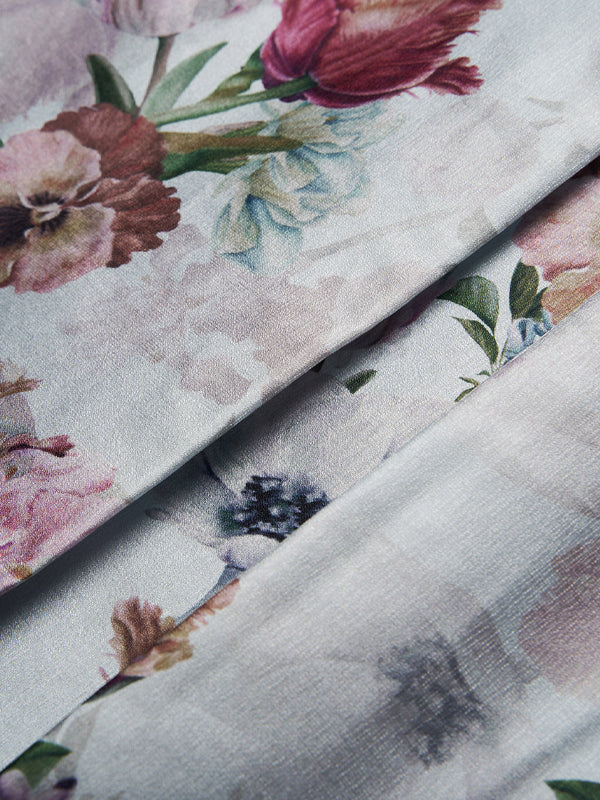 Crew Neck Sleeveless Printed Midi Dress