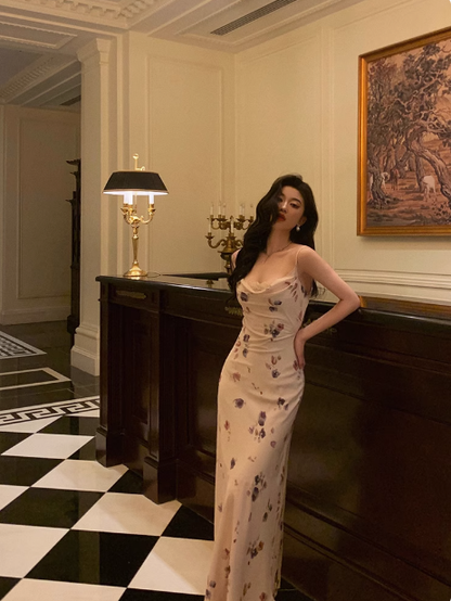 Sexy Sheath Spaghetti Straps Chiffon Floral 21st Birthday Dress Party Gown Birthday Outfits Birthday Dress Ideas For Women DP1887