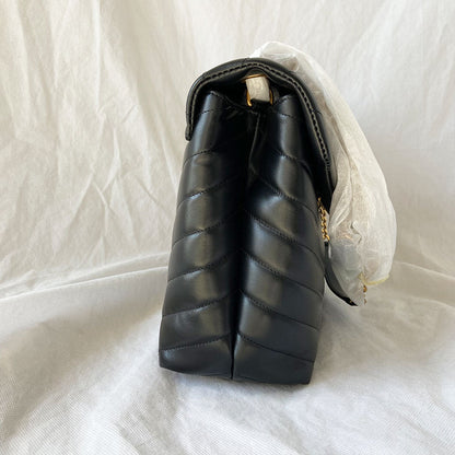 Saint Laurent black medium Loulou bag