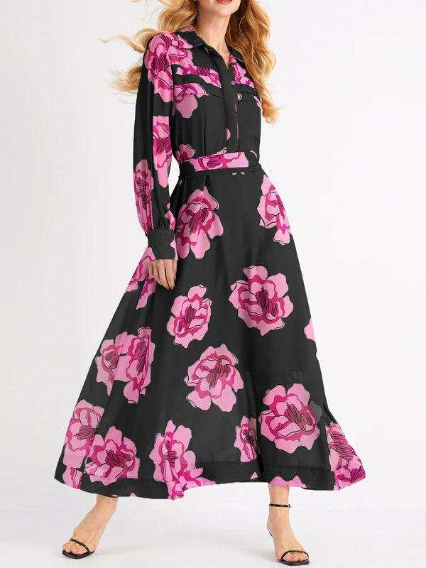 Vacation Floral Shirt Dress (Slip Shirt Dress Included)