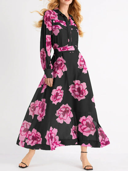 Vacation Floral Shirt Dress (Slip Shirt Dress Included)