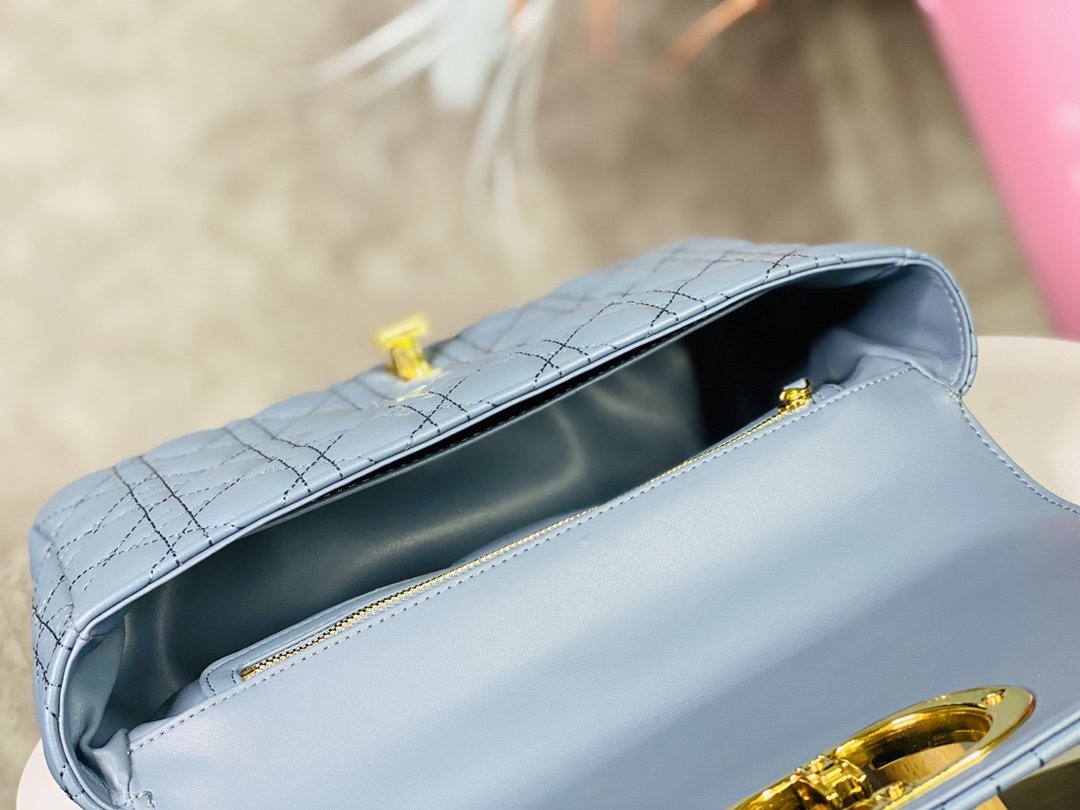 Dior Medium Dior Caro Bag Black Supple Cannage Calfskin Women