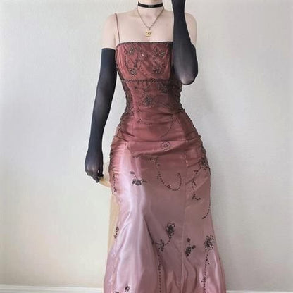 Blue elegant fashion exquisite spaghetti straps long tulle ball gown evening dress party dress prom dress gh4482