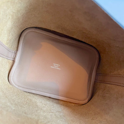 Hermès Micro Lucky Daisy Picotin 14 Swift Chai / Rose / White