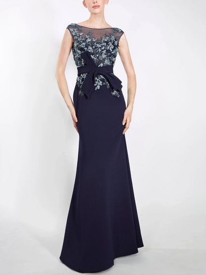 Round Neck Mesh Sleeveless Maxi Dress