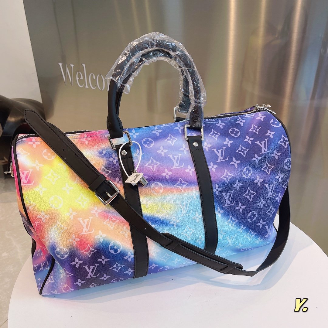 Louis Vuitton Tie Dye Monogram Sunset Keepall Bandouliere 50