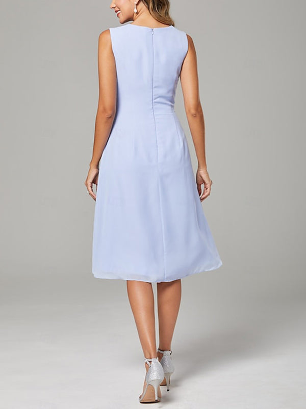 Solid Color Dress Top Suit