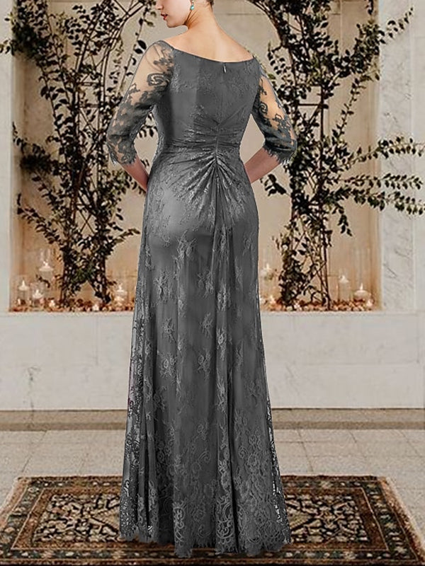 Round Neck Lace Maxi Dress