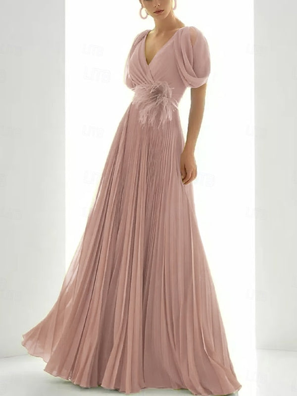 A-line Elegant Dress for Beach Wedding