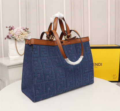 Fendi Peekaboo X-TOTE Canvas Bag