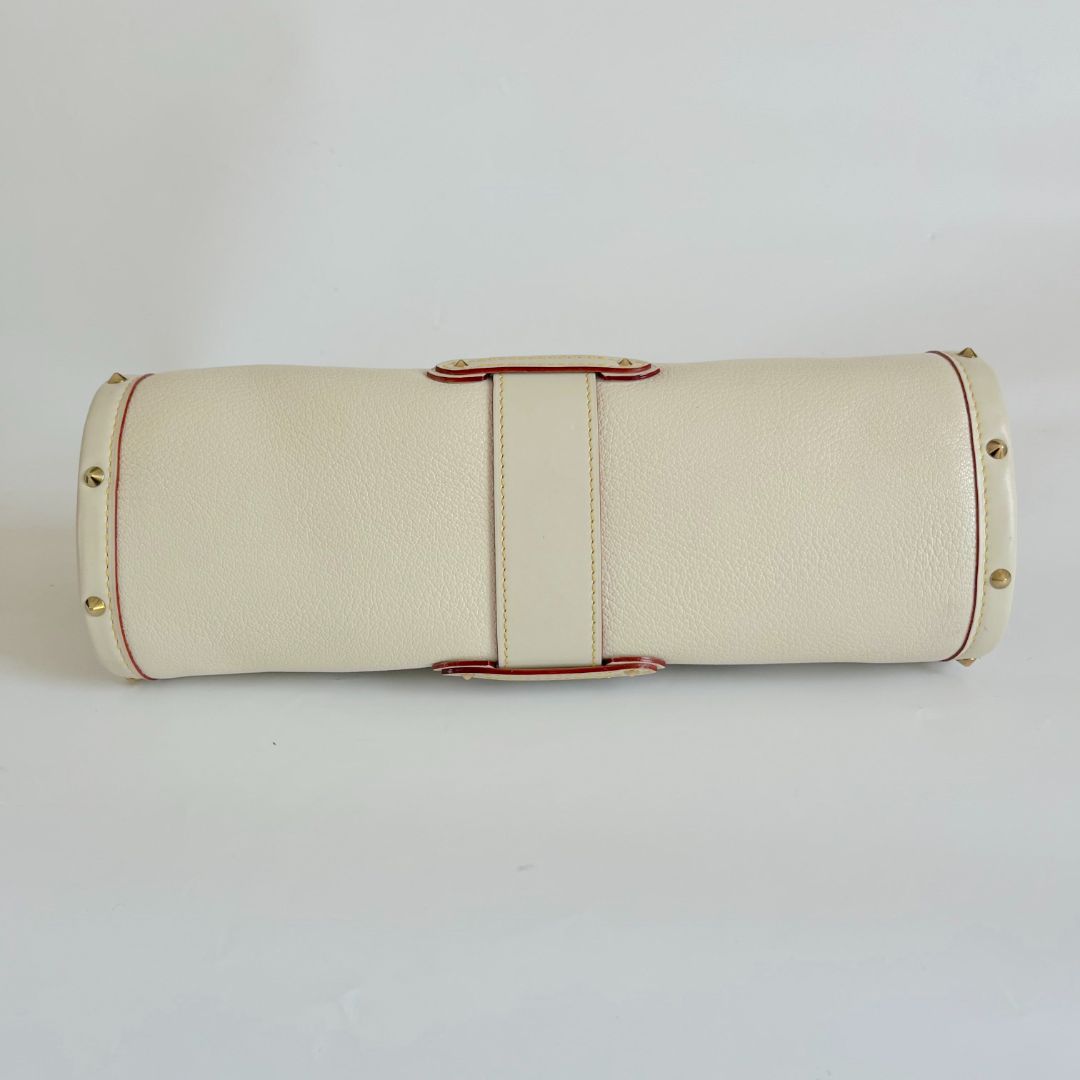 Louis Vuitton Epanoui PM cream leather tote bag